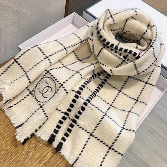 CHANEL Accessories - Chanel Check Scarf